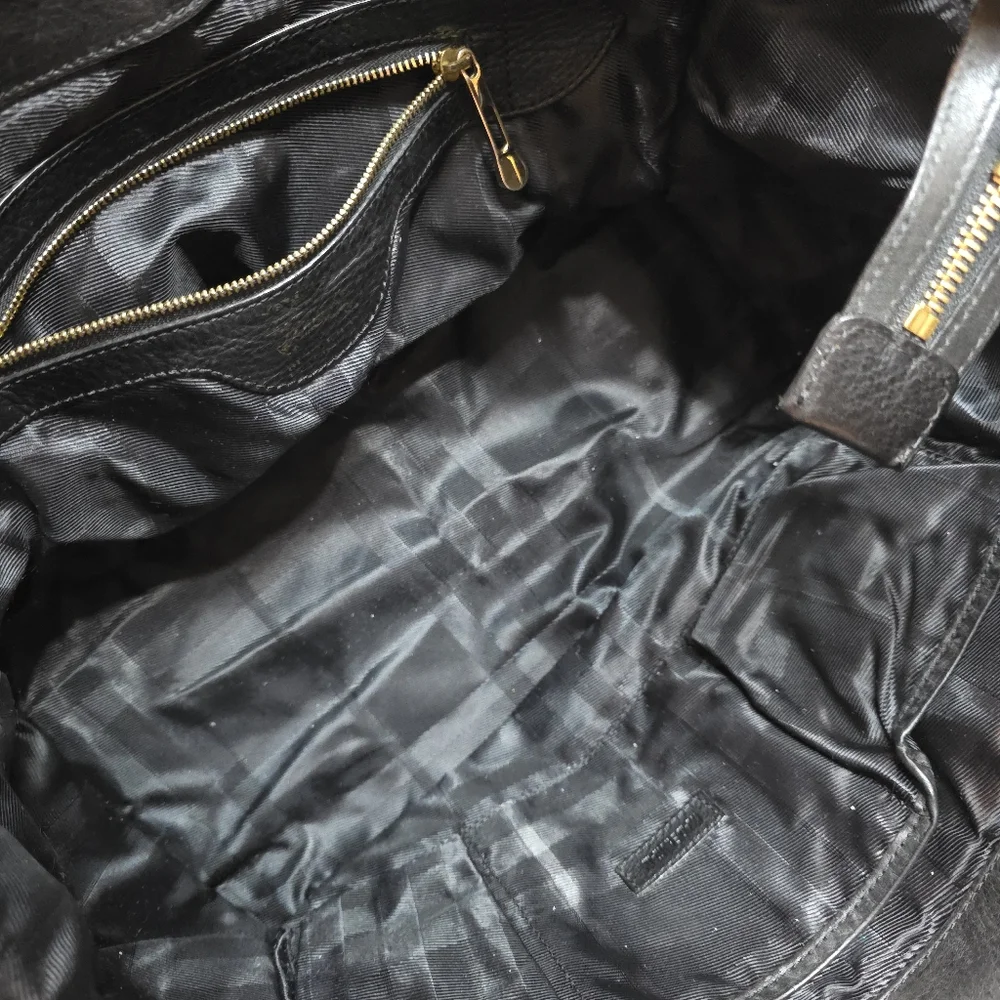 AUTHENTIC BURBERRY MANOR  QUILTED HOUSE CHECK  BAG SATCHEL PURSE Retail $3,950 - Picture 4 of 17